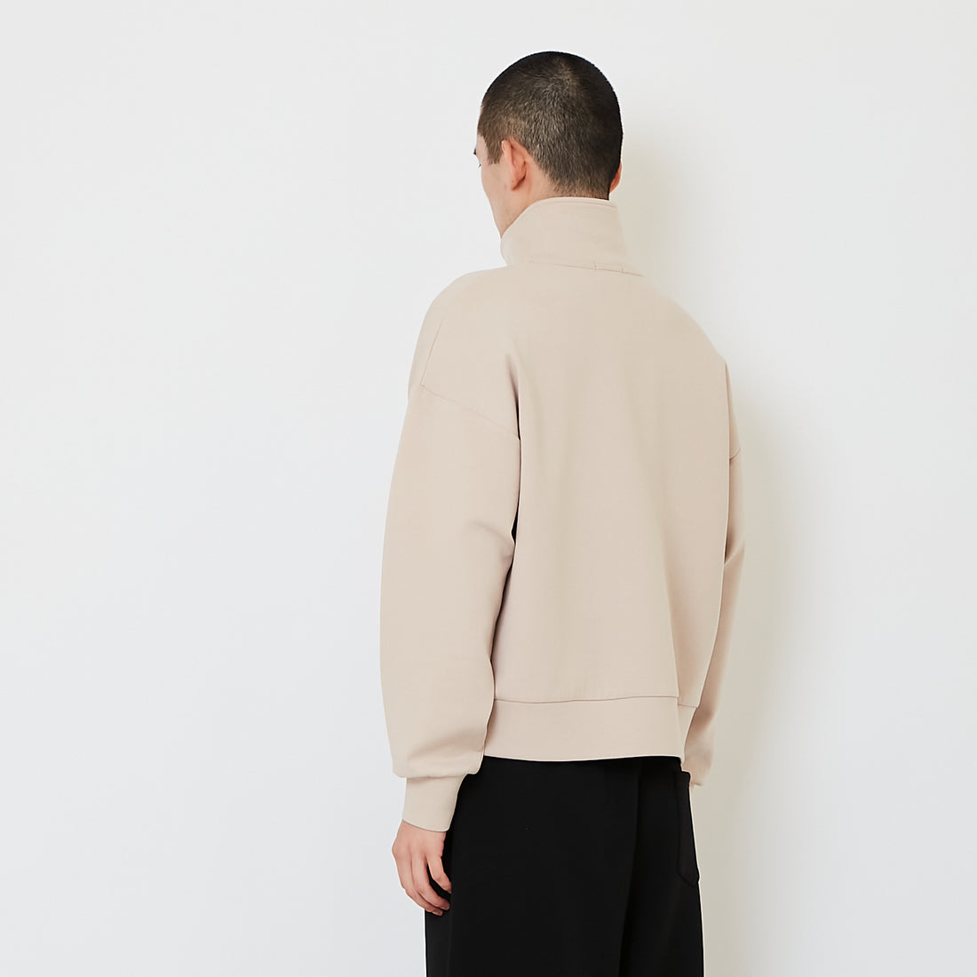 Men Oversized Printed Polo Top - Beige - SM2607155B
