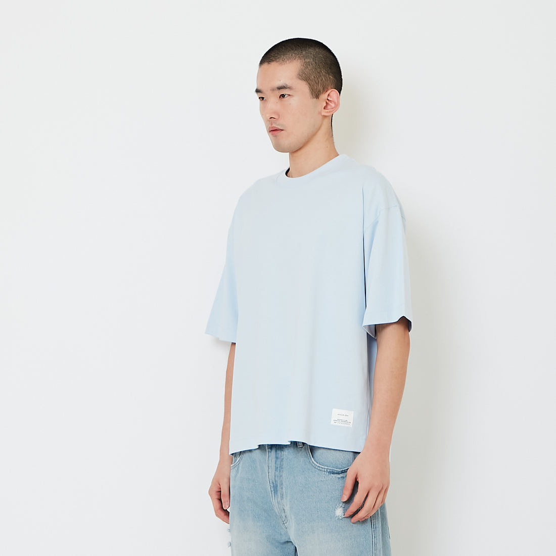 Men Essential Boxy Cropped Tee - SM2607158