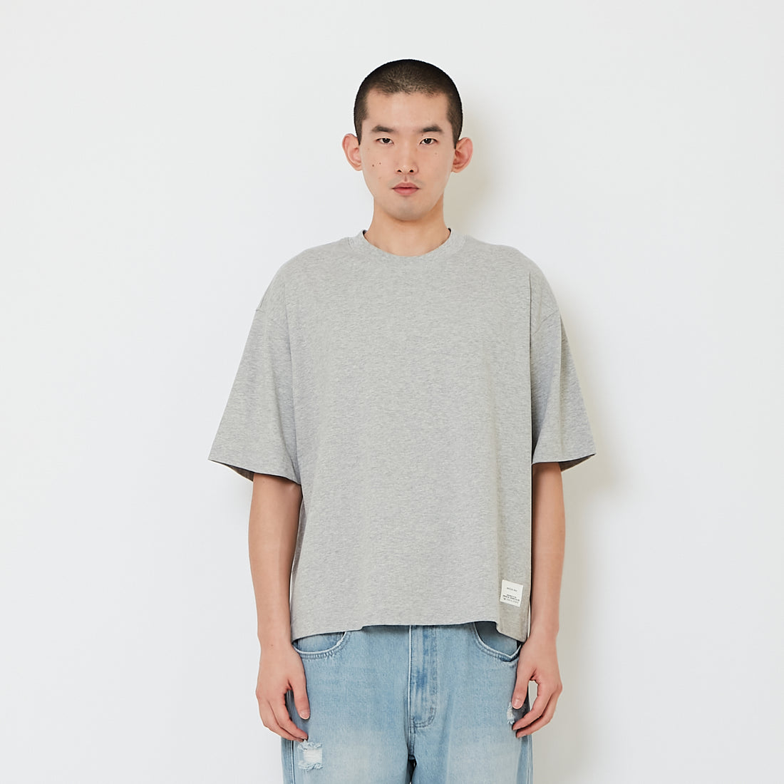 Men Essential Boxy Cropped Tee - SM2607158