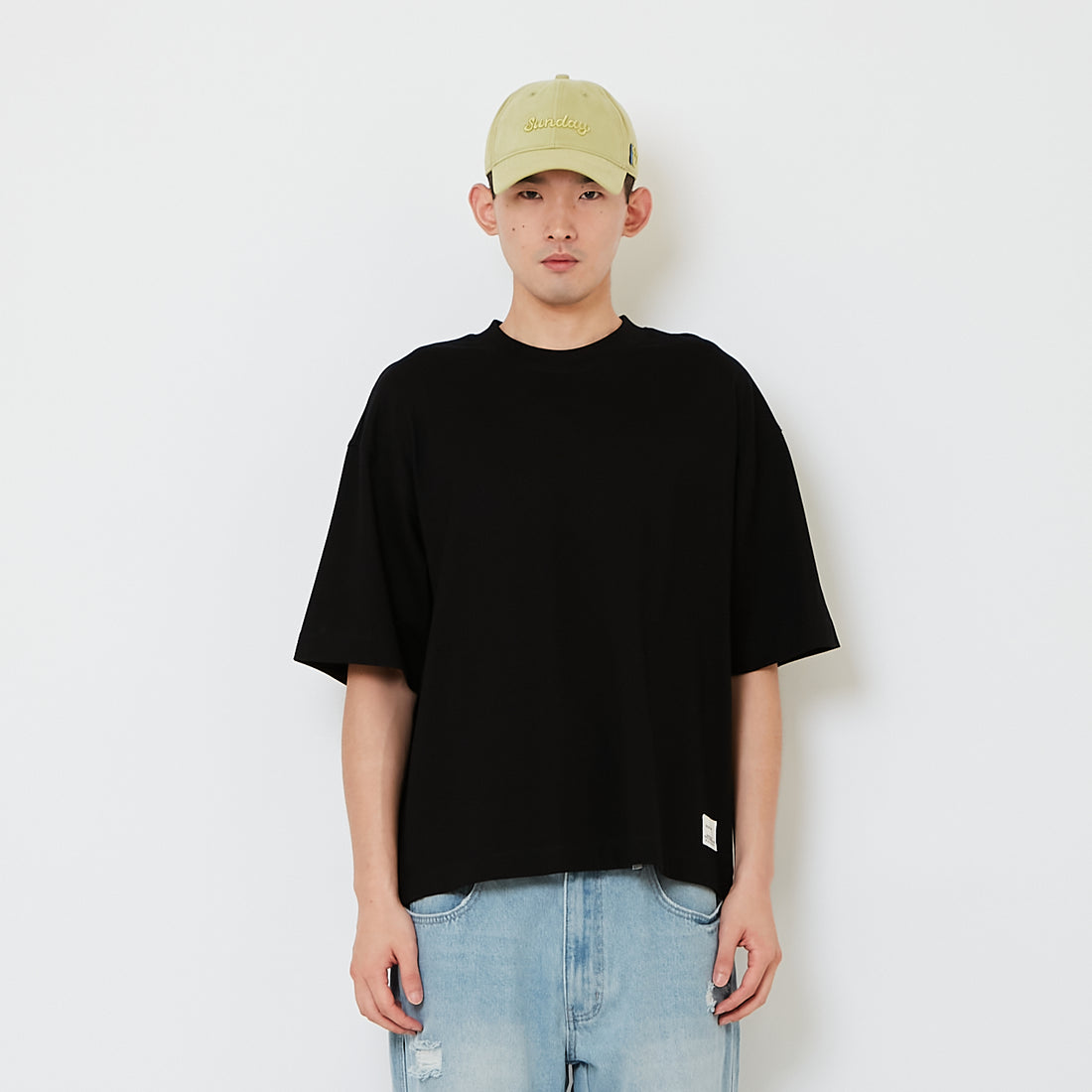Men Essential Boxy Cropped Tee - SM2607158