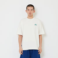 Men Printed Oversized Tee - Off White - SM2607159A