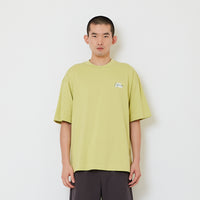 Men Printed Oversized Tee - Avocado - SM2607159C