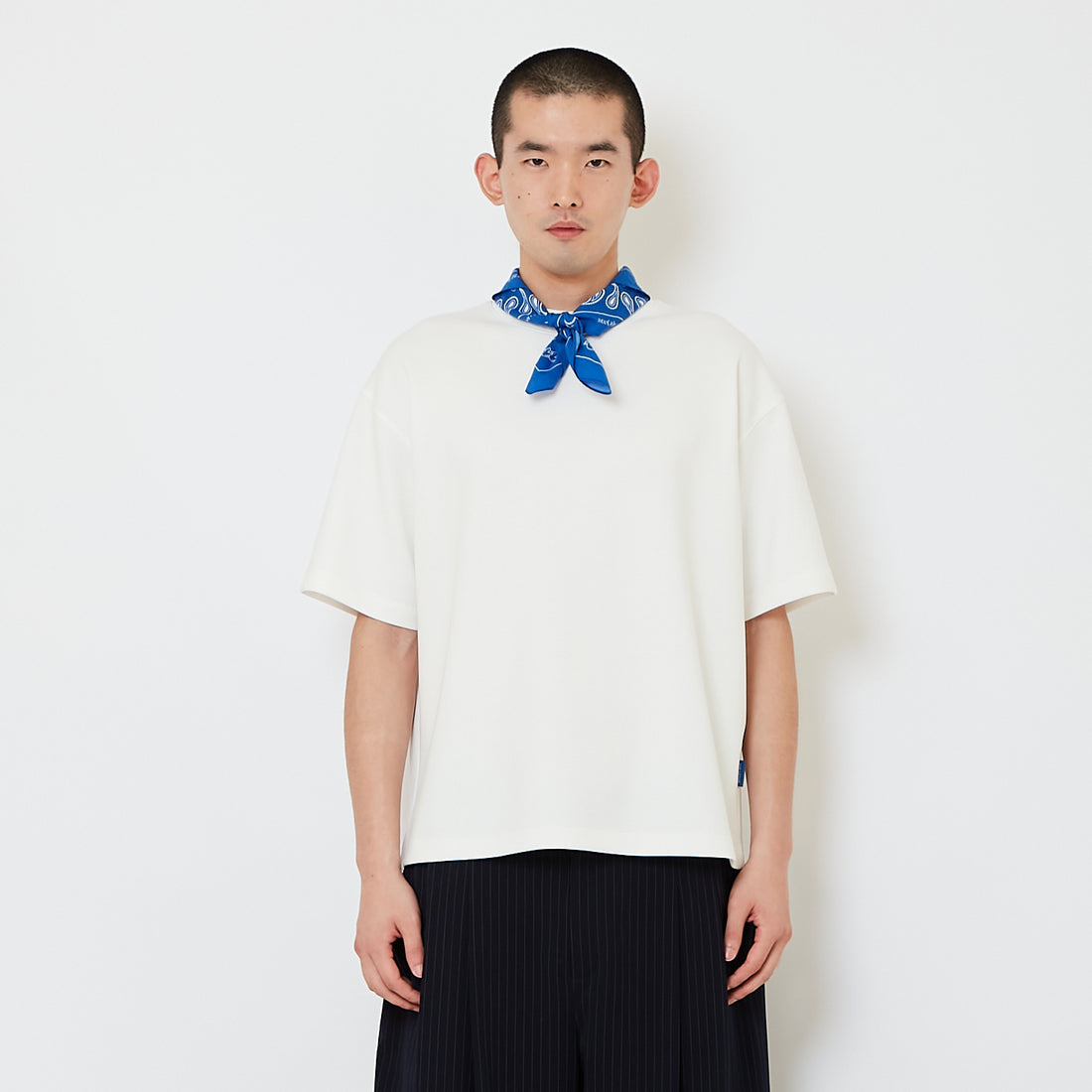 Men Standard Fit Neck-Tie Tee - Off White - SM2607160A