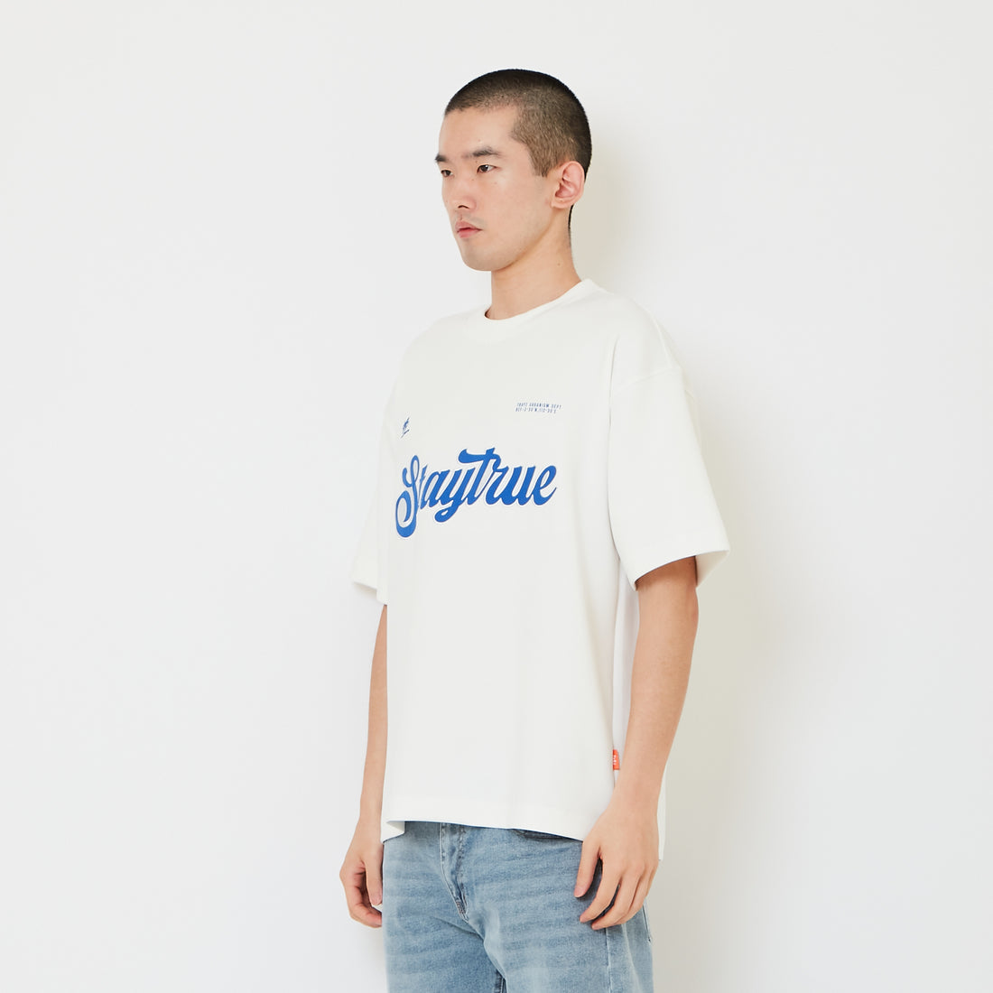 Men Embroidery Oversized Jersey Tee - SM2608114