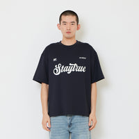 Men Embroidery Oversized Jersey Tee - SM2608114