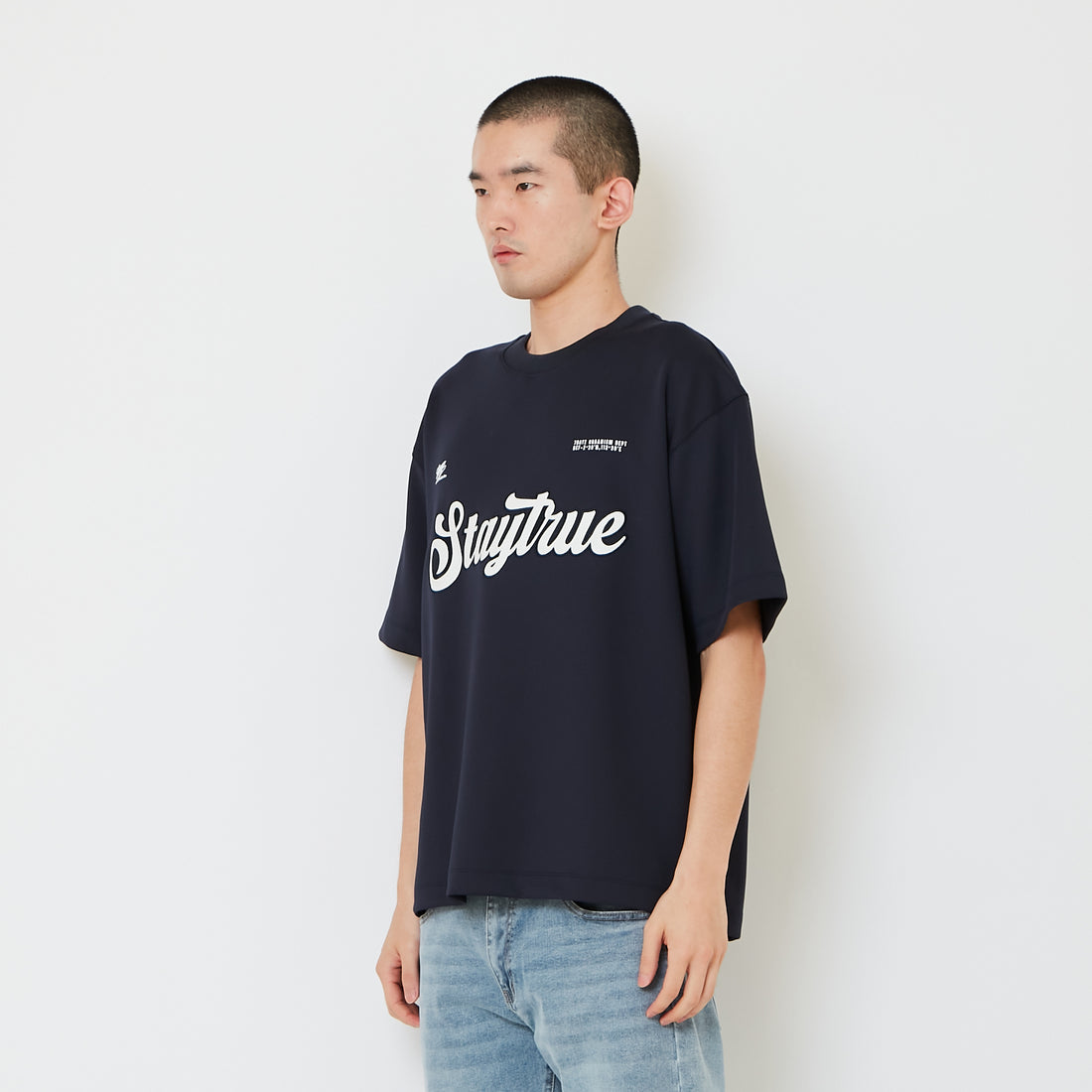 Men Embroidery Oversized Jersey Tee - SM2608114