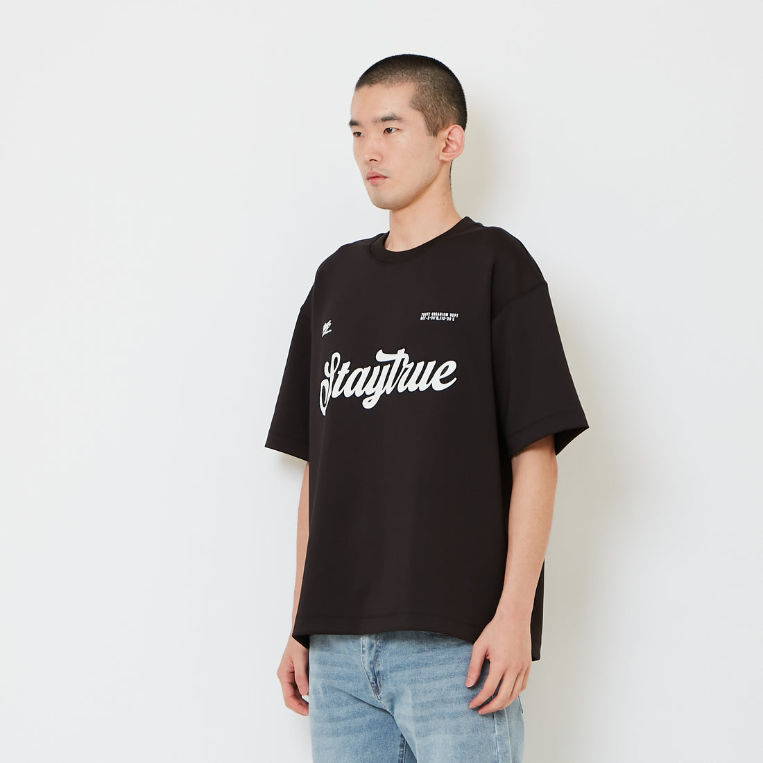 Men Embroidery Oversized Jersey Tee - SM2608114