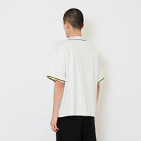 Men Embroidery Baseball Shirt - Off White - SM2608142A
