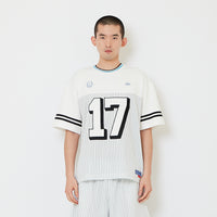 Men Embroidery Oversized Jersey Tee - Off White - SM2608144A