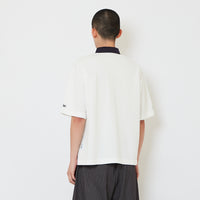 Men Oversized Polo Tee - Off White - SM2608162A