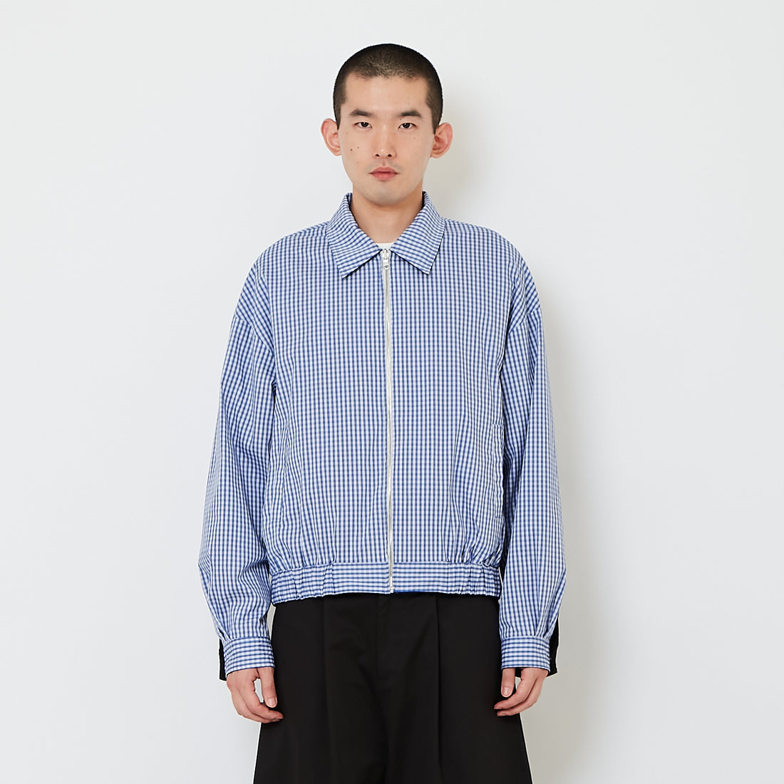 Men Reversible Checkered Jacket - Blue - SM2608165A
