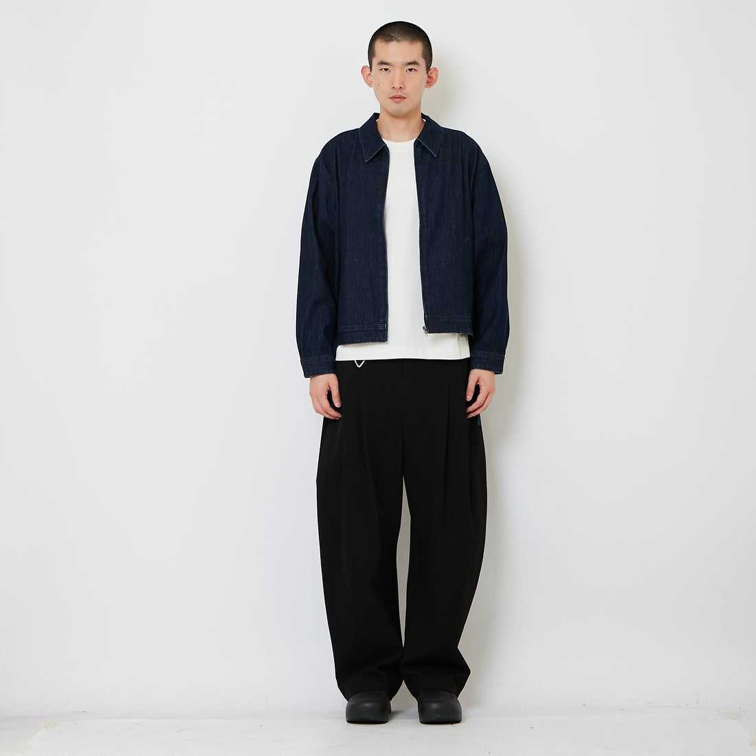 Men Urban Barrel Cut Slack Pants - Black - SM2608169A