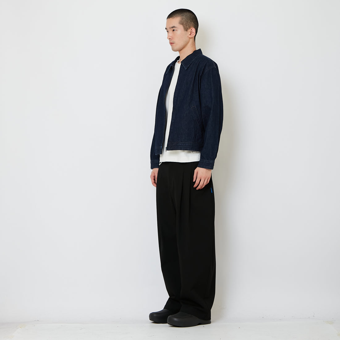 Men Urban Barrel Cut Slack Pants - Black - SM2608169A