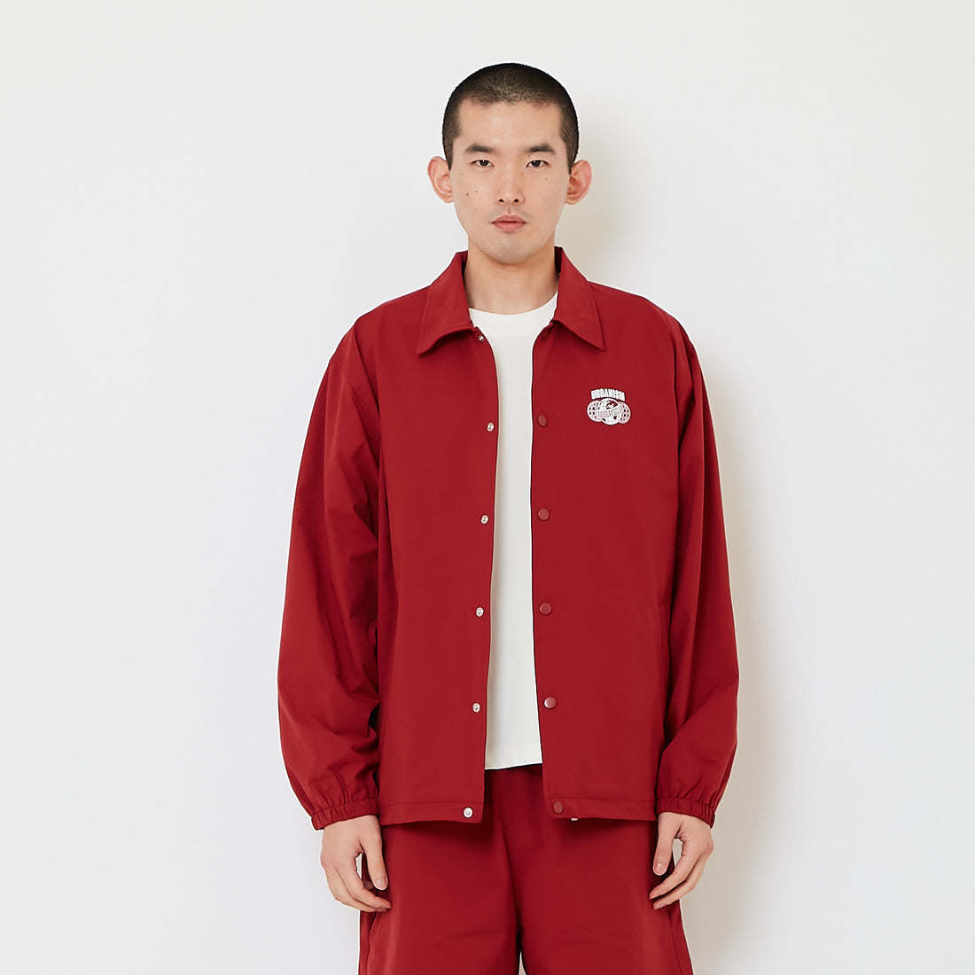 Men Oversized Couch Jacket - Wine - SM2608170A