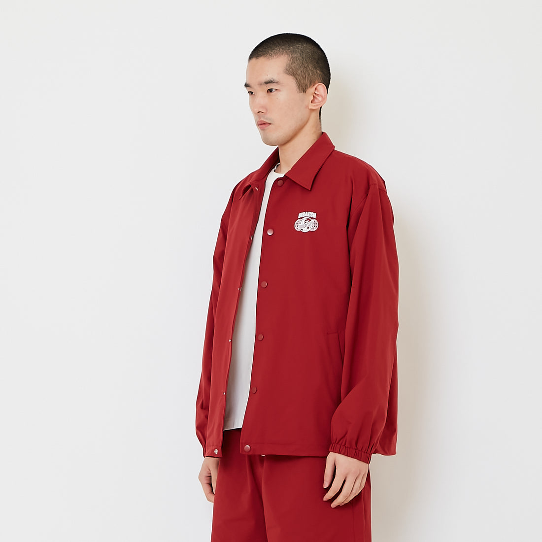 Men Oversized Couch Jacket - Wine - SM2608170A