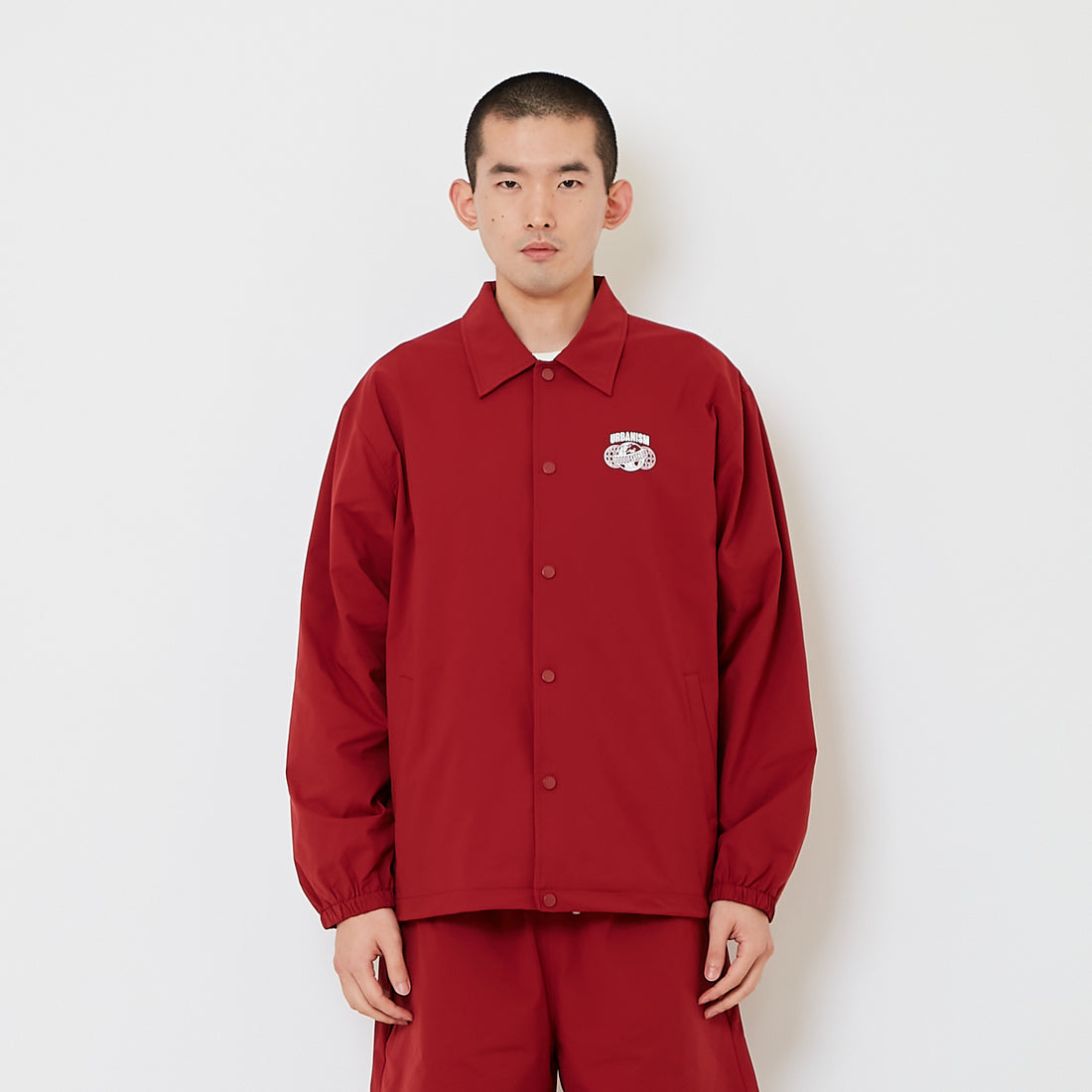 Men Oversized Couch Jacket - Wine - SM2608170A
