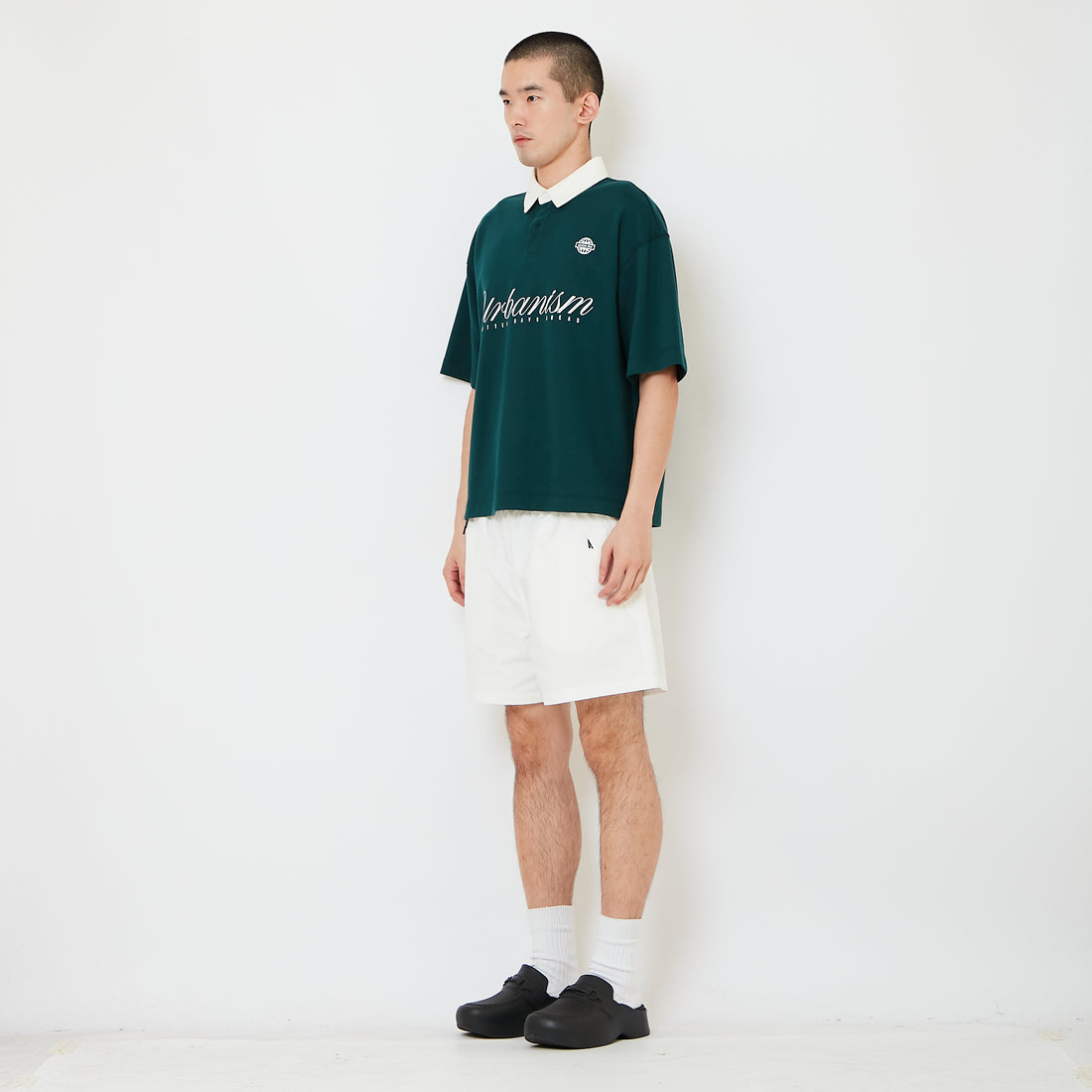 Men Nylon Shorts - Off White - SM2608172A