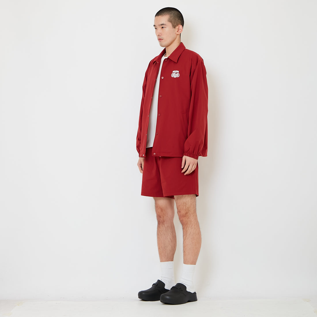 Men Nylon Shorts - Wine - SM2608172B