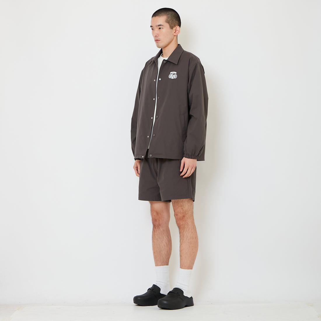 Men Nylon Shorts - Metal - SM2608172E