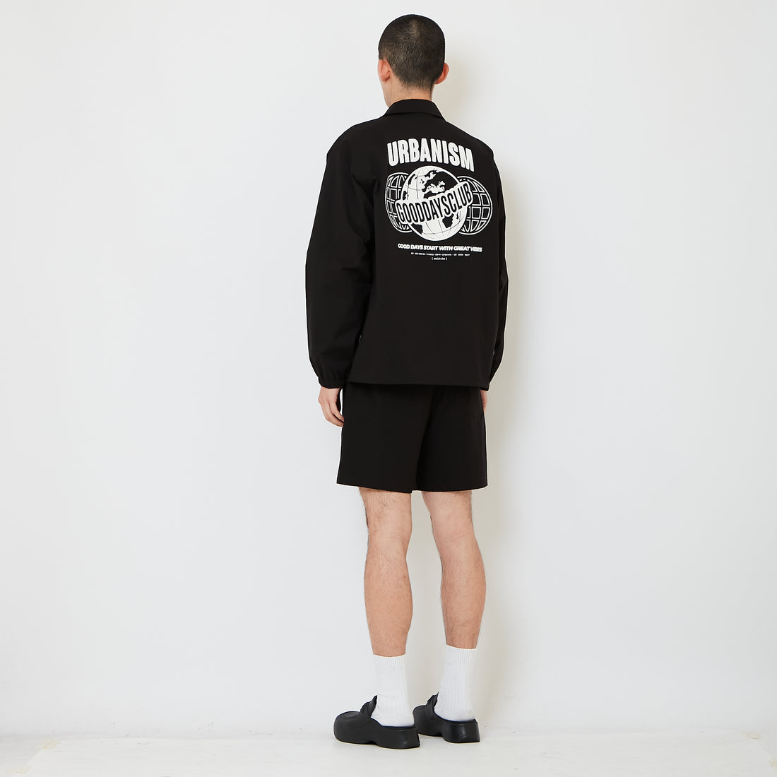 Men Nylon Shorts - Black - SM2608172F