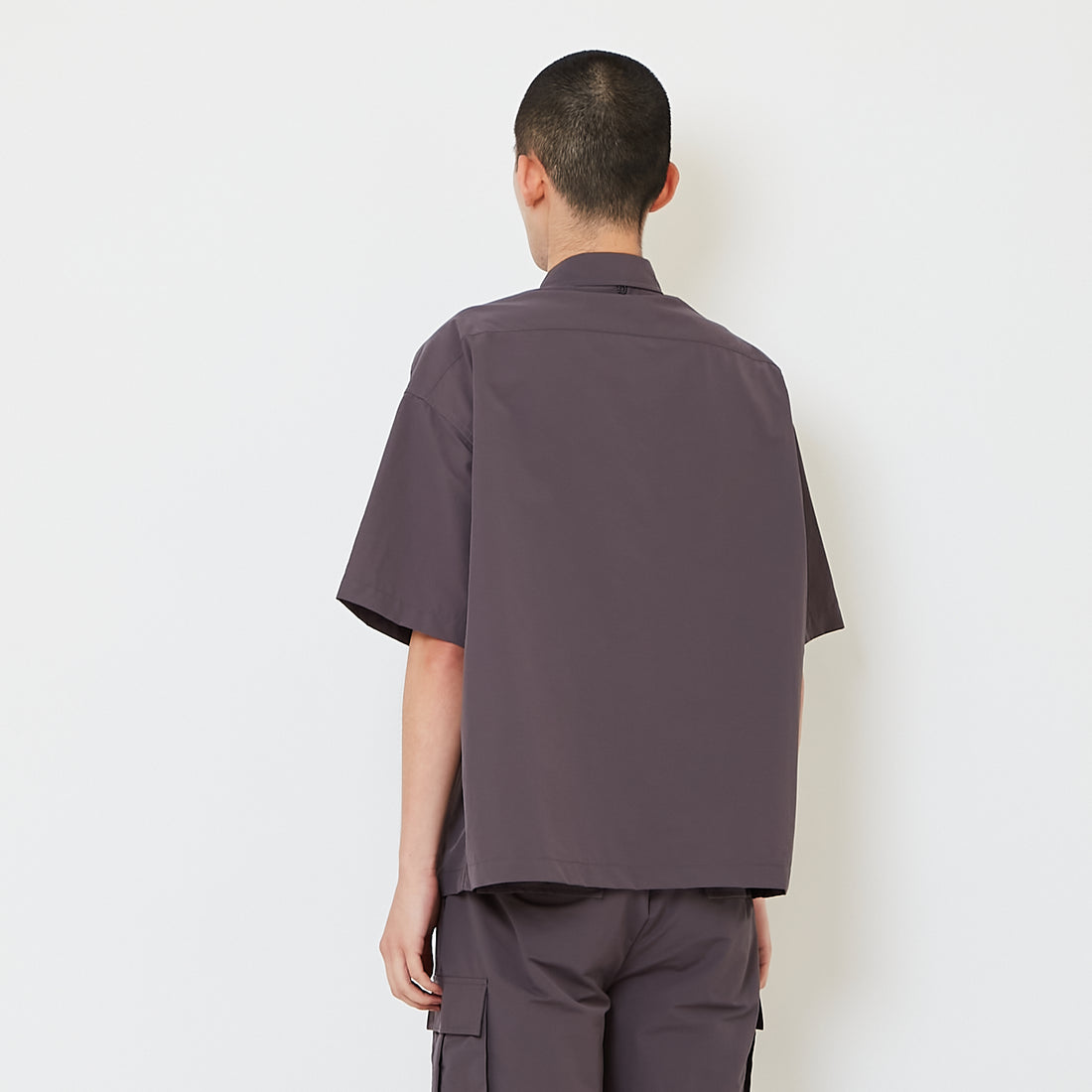 Men Oversized Shirt - Metal - SM2608175C