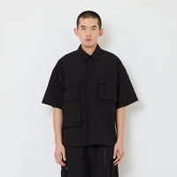 Men Oversized Shirt - Black - SM2608175D