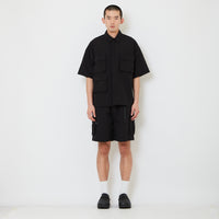 Men Nylon Shorts - Black - SM2608176D