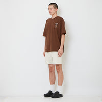 Men Twill Shorts - Light Khaki - SM2608178A