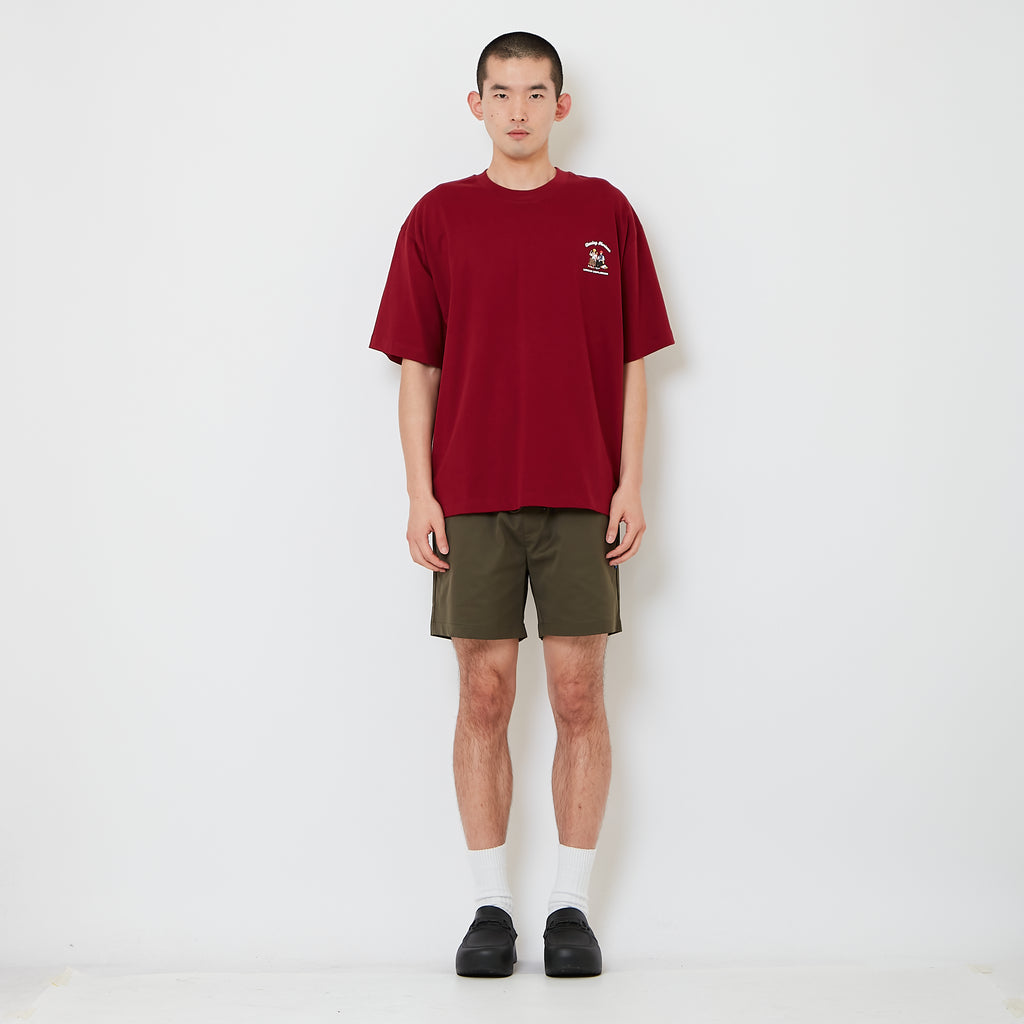 Men Twill Shorts - Army Green - SM2608178C