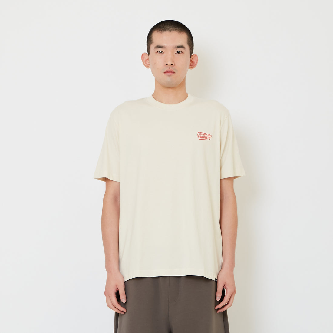 Men Graphic Tee - Ivory - SM2608212A