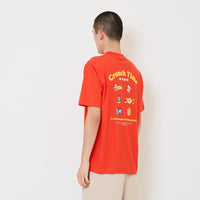 Men Graphic Tee - Dark Orange - SM2608212B