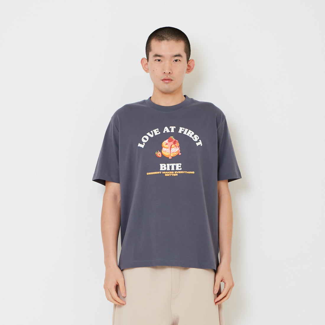 Men Graphic Tee - Dark Blue - SM2608213B