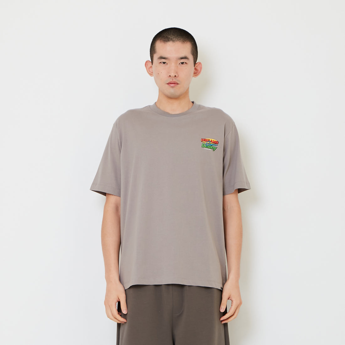 Men Graphic Tee - Grey - SM2608214A