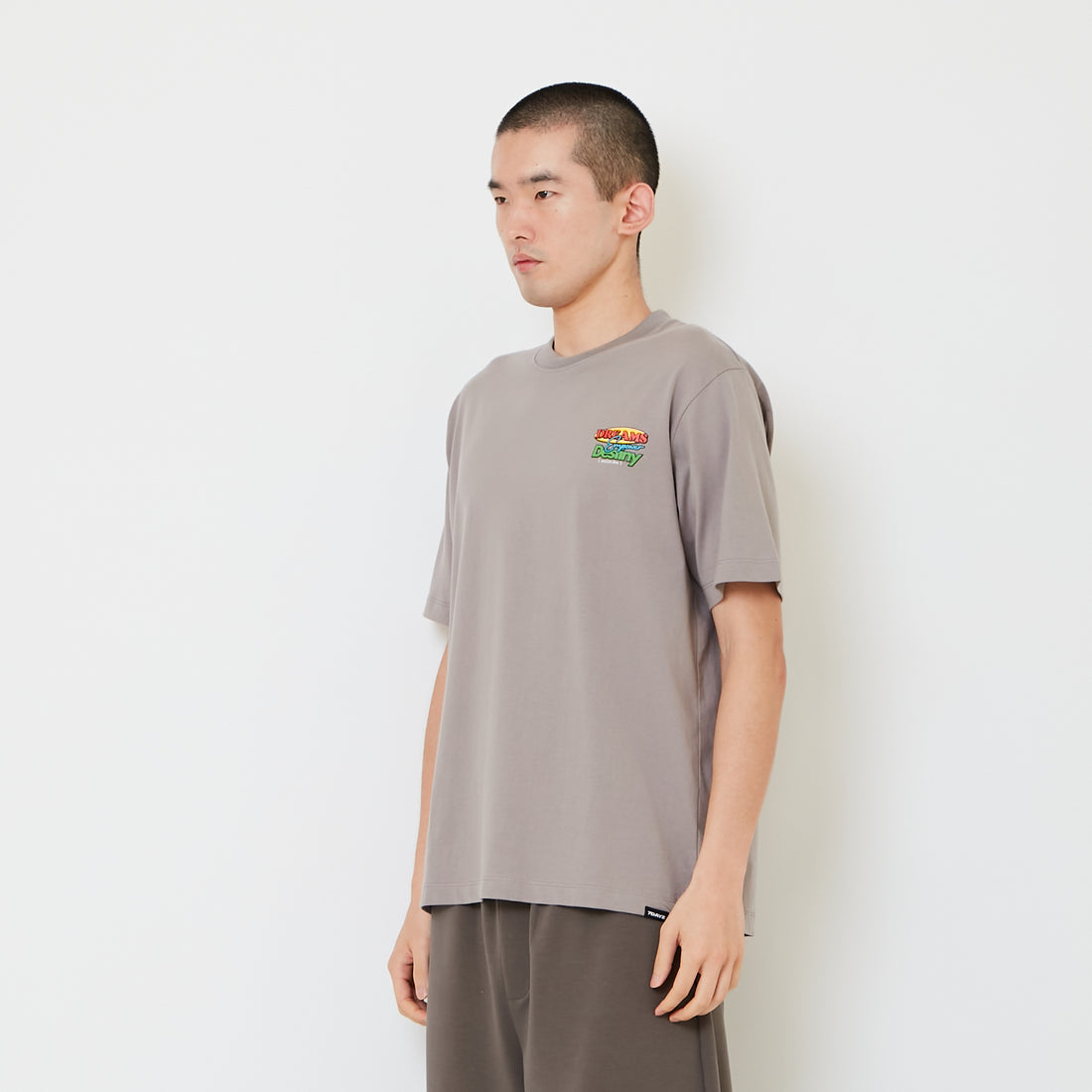 Men Graphic Tee - Grey - SM2608214A