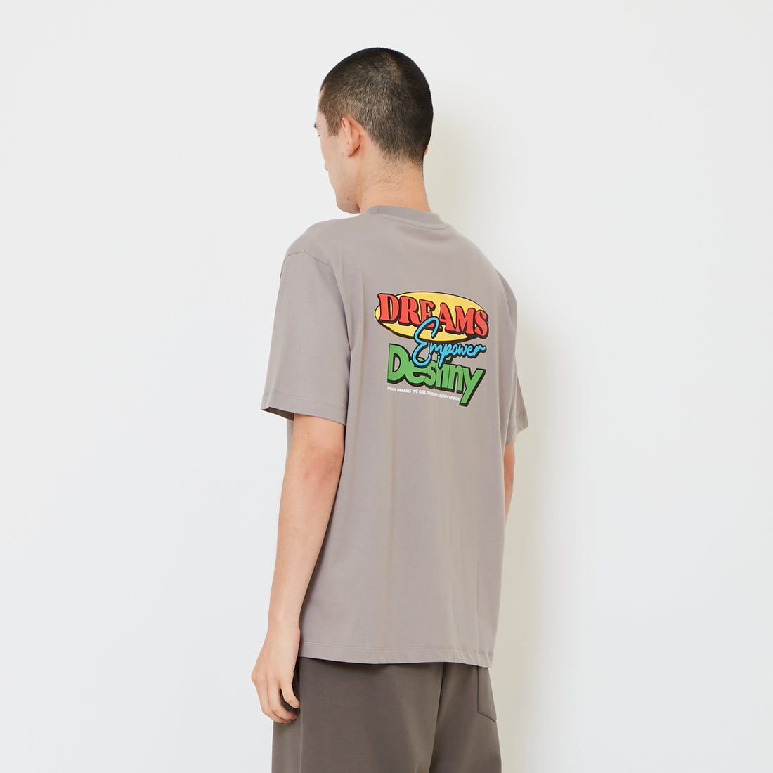 Men Graphic Tee - Grey - SM2608214A