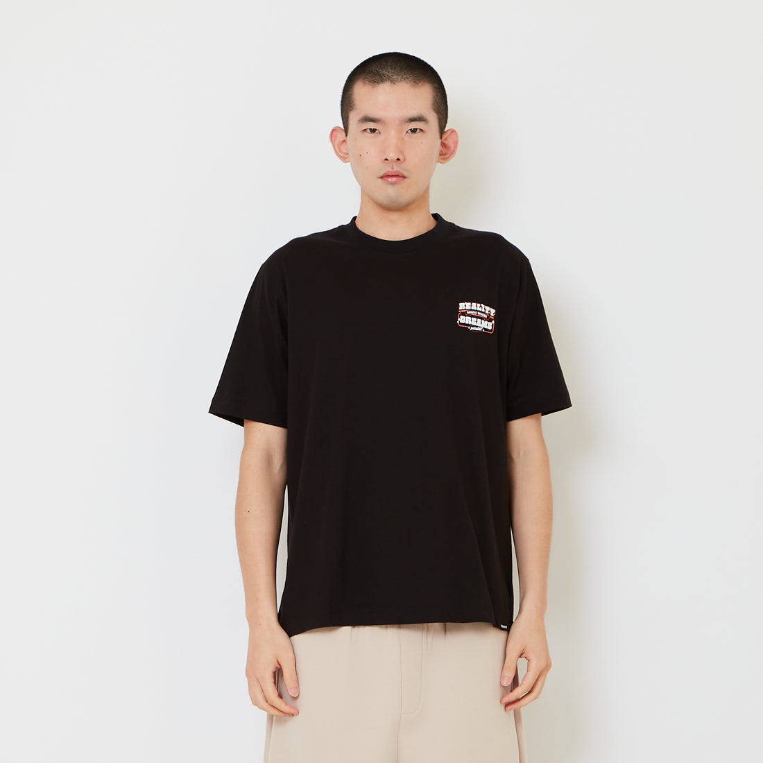 Men Graphic Tee - Black - SM2608214B