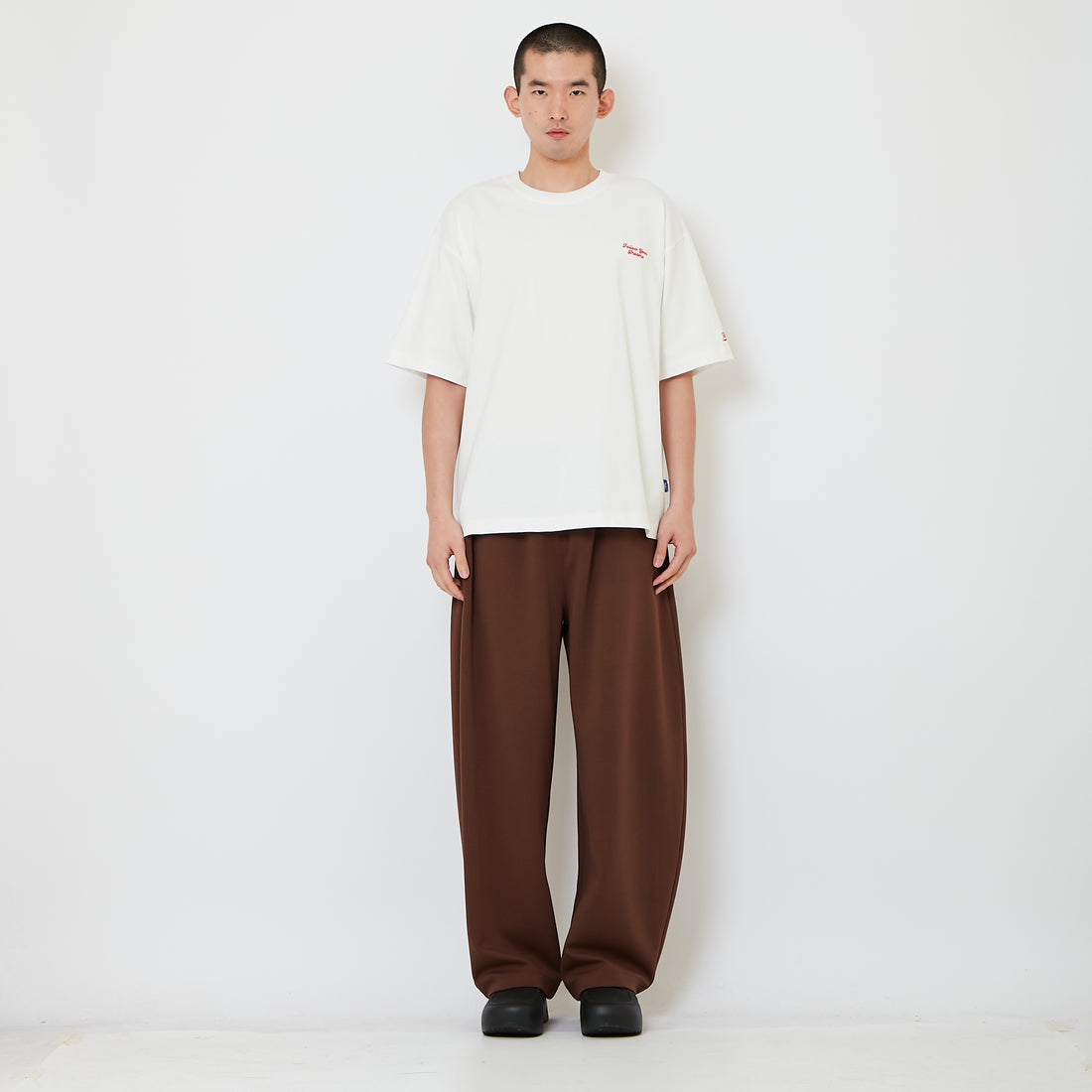 Men Barrel Cut Sweatpants - Brown - SM2610184B