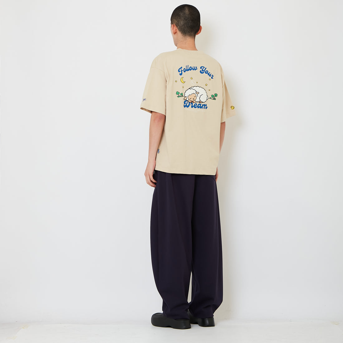 Men Barrel Cut Sweatpants - Navy - SM2610184C