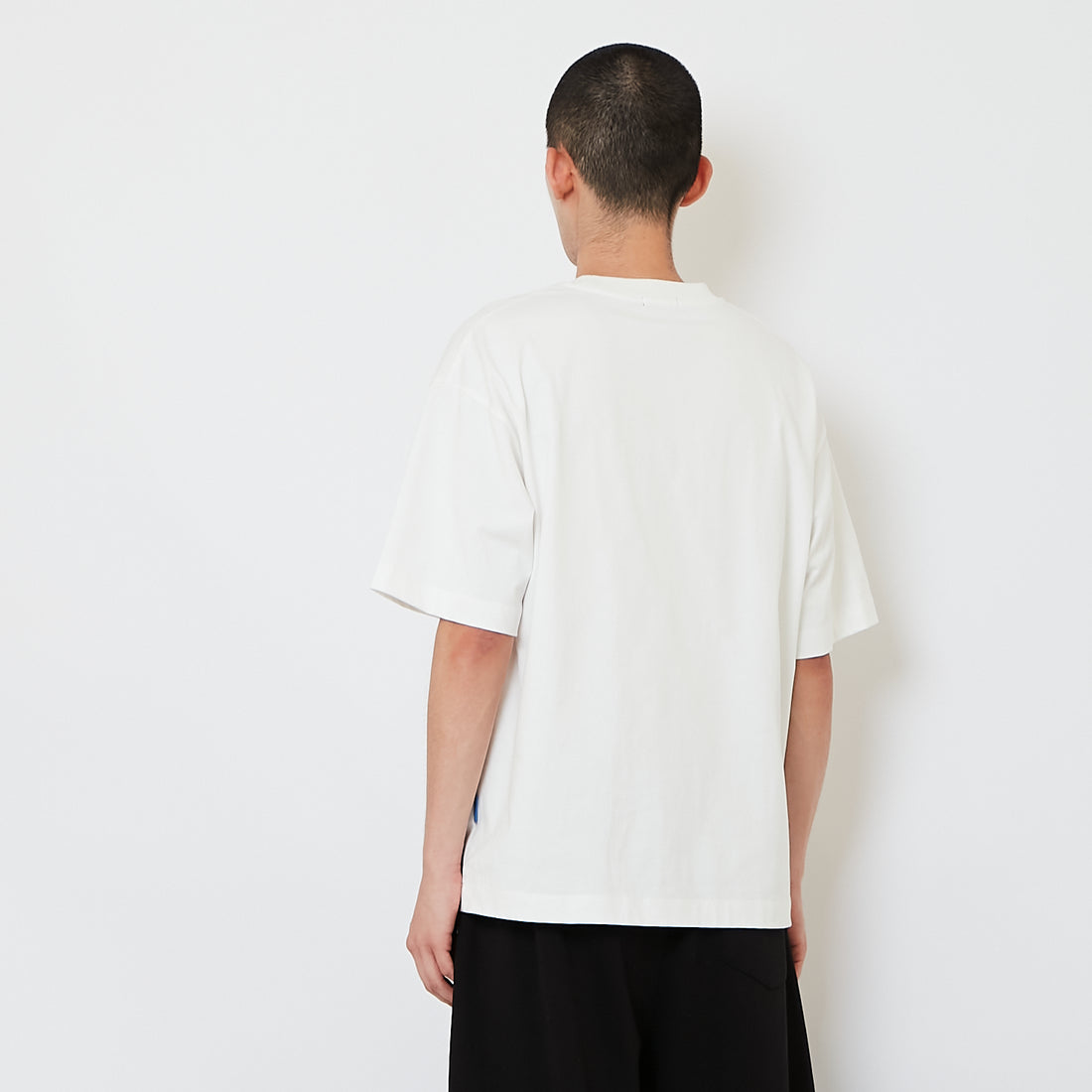 Men Embroidery Oversized Tee - Off White - SM2610187A