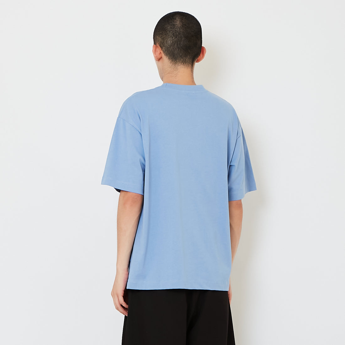 Men Embroidery Oversized Tee - Violet - SM2610187C