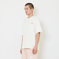 Men Embroidery Oversized Tee - Off White - SM2610188A