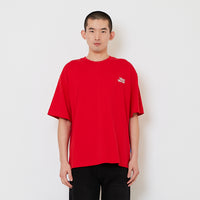 Men Embroidery Oversized Tee - Red - SM2610188C