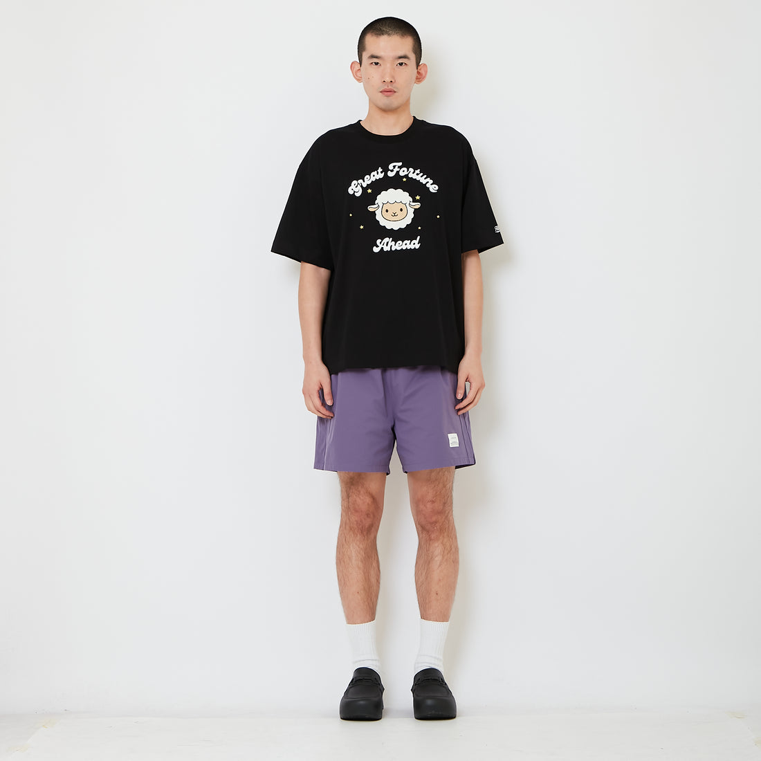 Men Nylon Shorts - Purple - SM2610189B