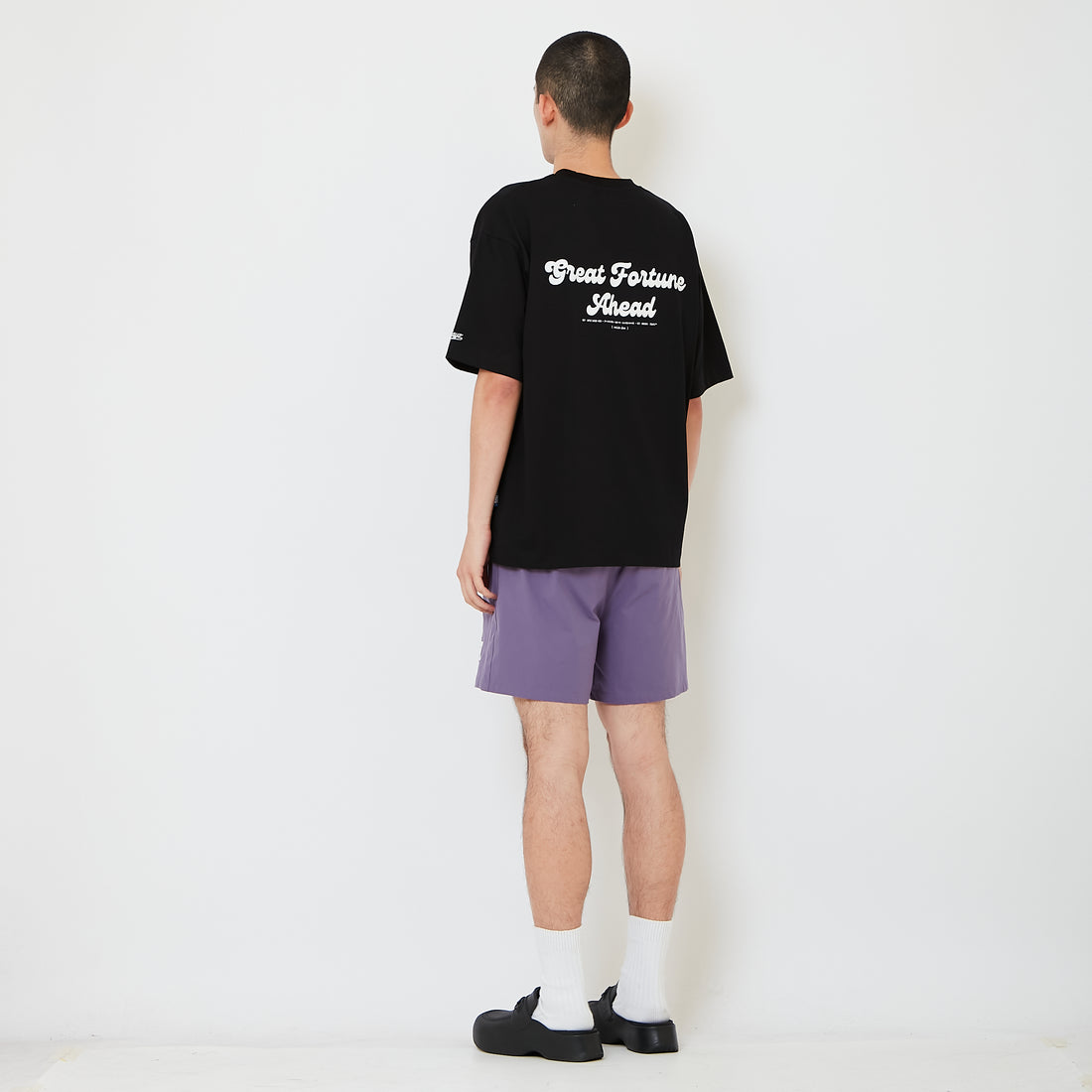 Men Nylon Shorts - Purple - SM2610189B