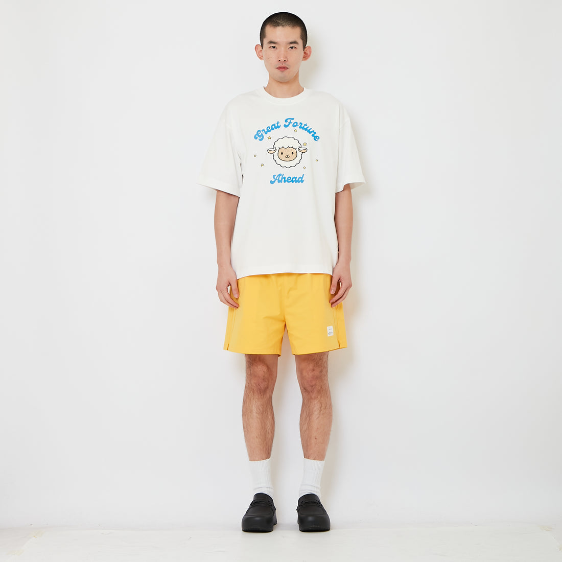 Men Nylon Shorts - Mustard - SM2610189C