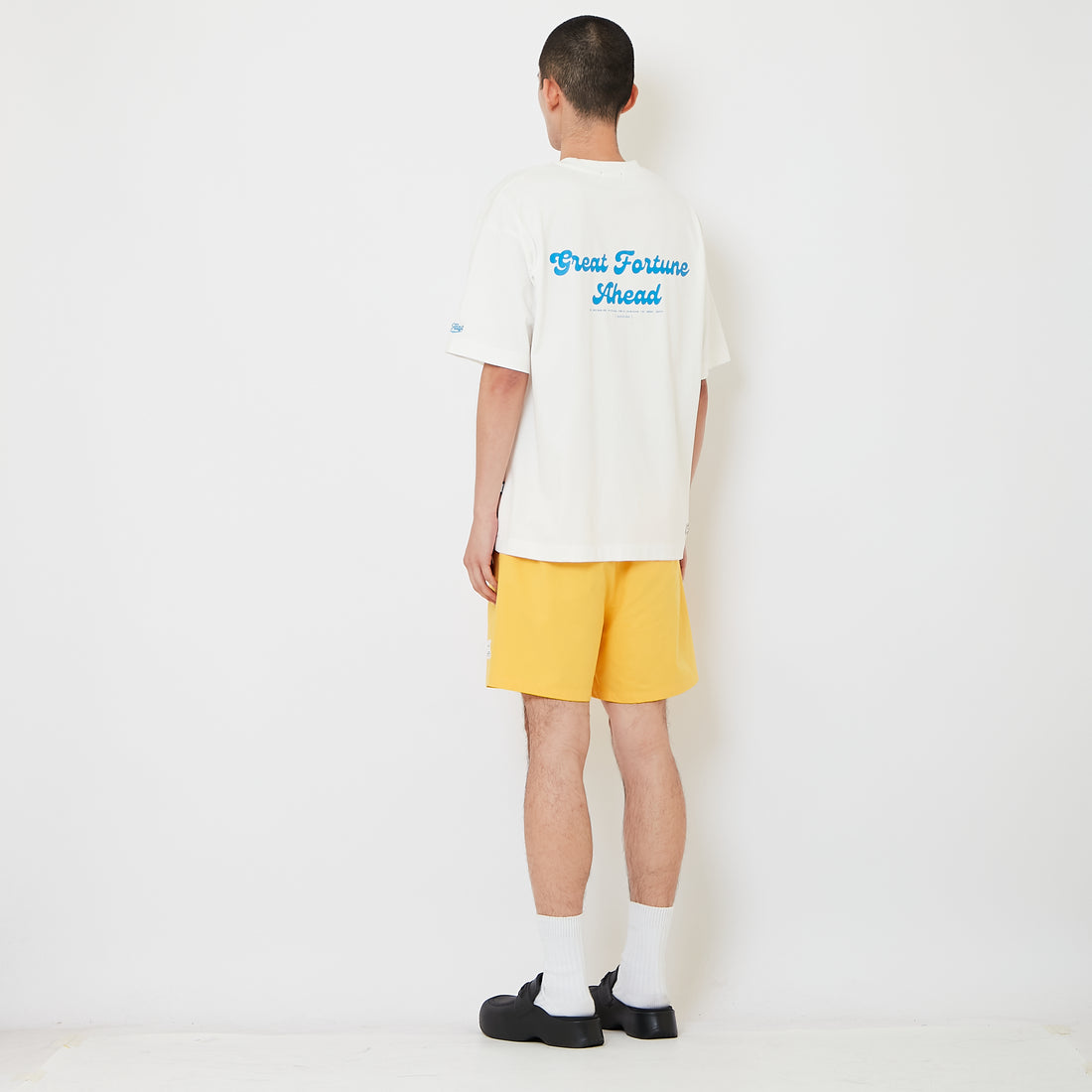 Men Nylon Shorts - Mustard - SM2610189C