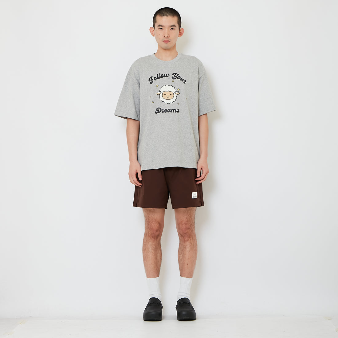 Men Nylon Shorts - Brown - SM2610189D