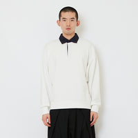 Men Oversized Polo Top - Off White - SM2610190A