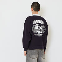 Men Oversized Polo Top - Navy - SM2610190B
