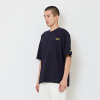 Men Embroidery Oversized Tee - Navy - SM2610200D